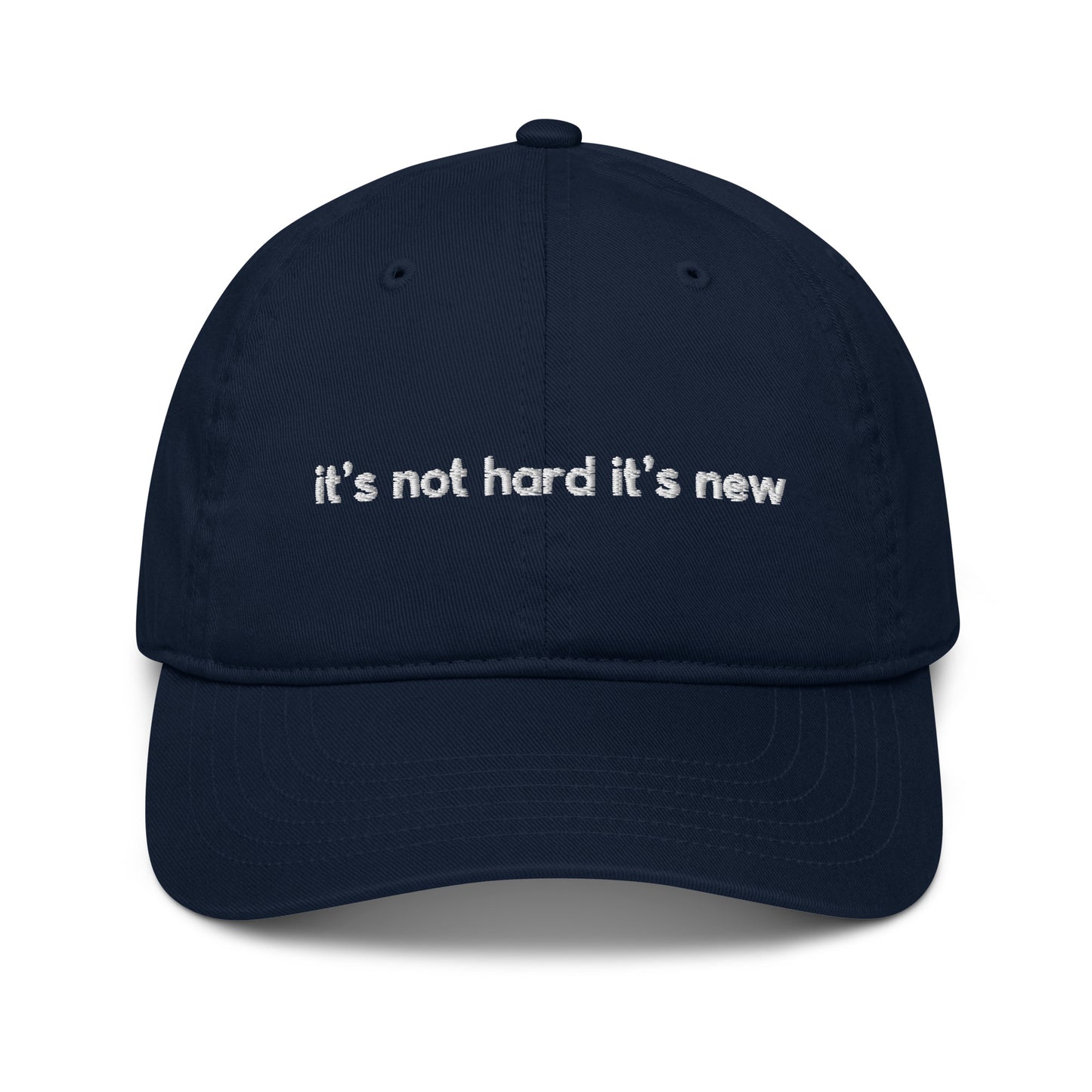 It's Not Hard It's New Hat - Navy/White